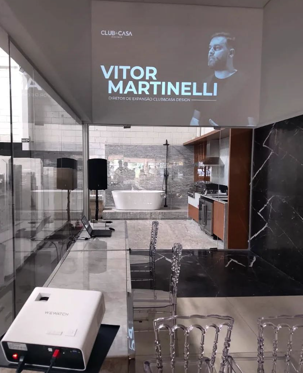 Projetor, tela de projeção, telão, estrutura backdrop, sonorização em Recife PE